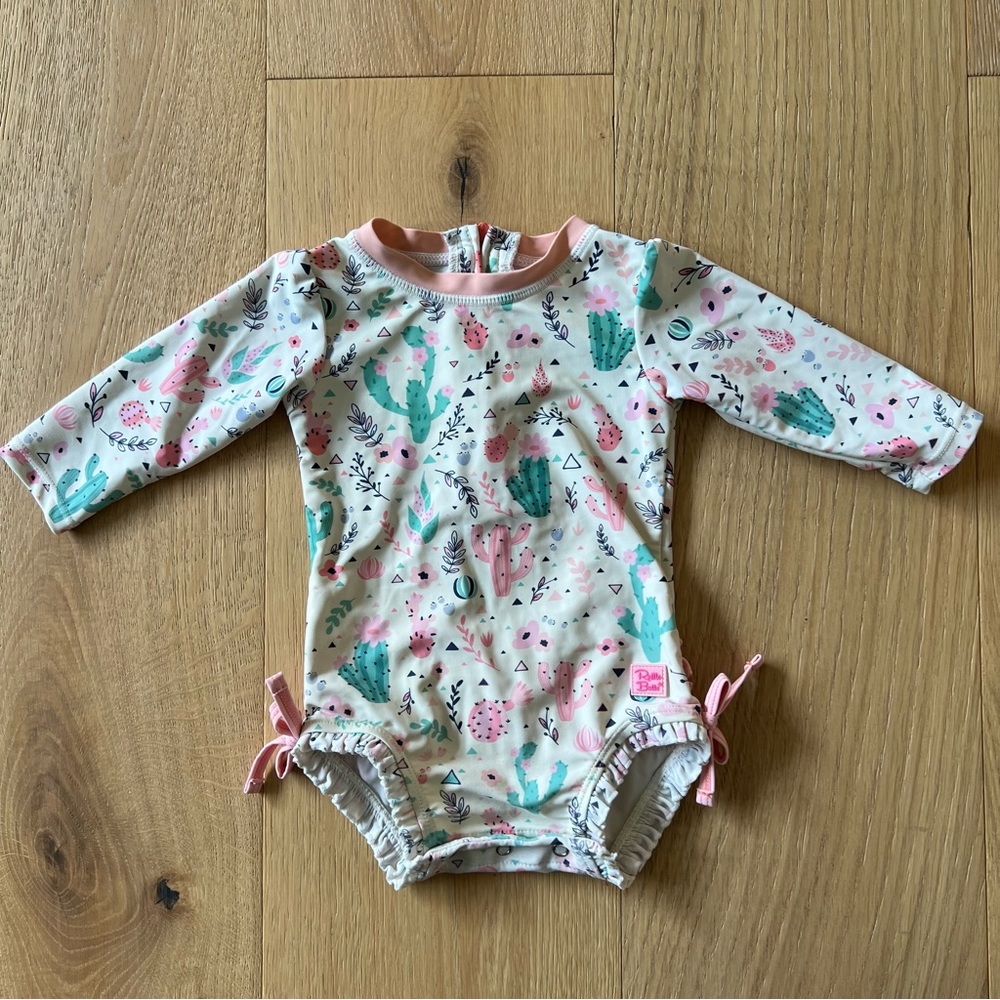 Ruffle Butts Long Sleeve One Piece Rash Guard